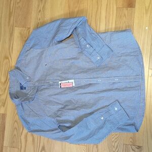 Vineyard Vines Classic Fit Whale Shirt Preppy Checkers Button Down, Size L